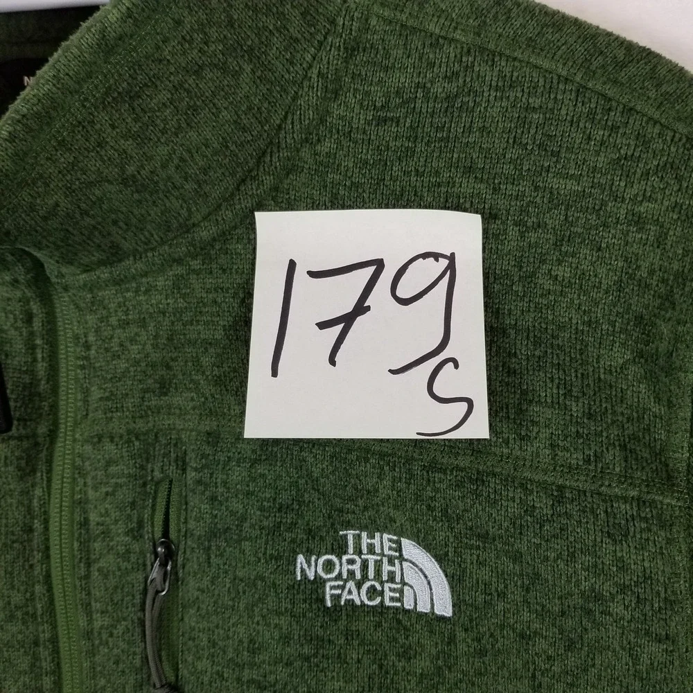 The North Face Gordon Lyons 1/4 Zip Fleece Pullover Men XL Green Heather Sweater